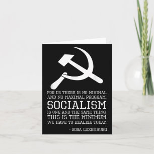 Rosa Luxemburgs citat om socialism - politisk Phil Kort