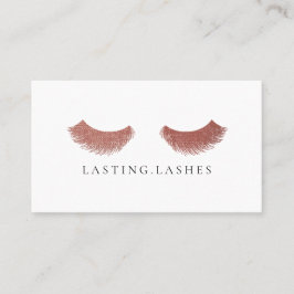 Rosa Luxury Eyelash Extension Beauty Affärskort Visitkort
