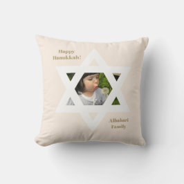  Rosa Lycklig Hanukkah Cute Photo Kudde