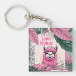 Rosa Lycklig Smiling Lama