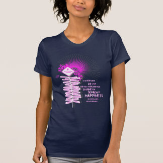 Rosa lycklig tee