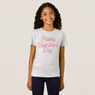 Rosa lycklig valentin skjorta för dag   Jersey Tee