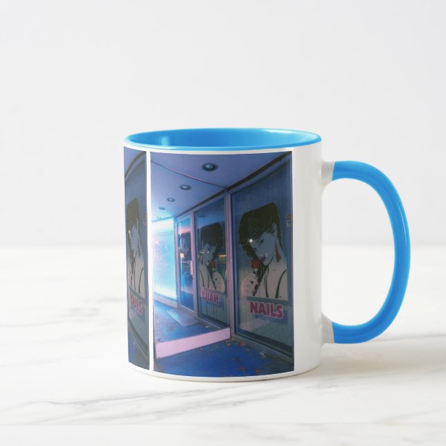 Rosa-Lyckliga naglar Mugg (Höger)