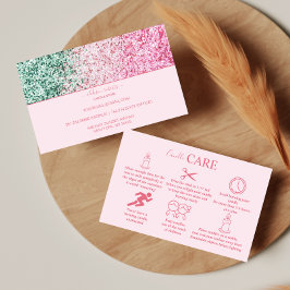 Rosa lyx estetiskt ljusstake underhåll visitkort