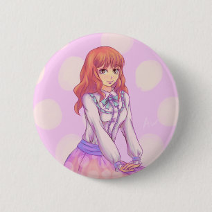 Rosa Macaron Girl Knapp