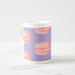 Rosa Macarons Benporslin Mugg