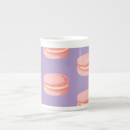 Rosa Macarons Benporslin Mugg
