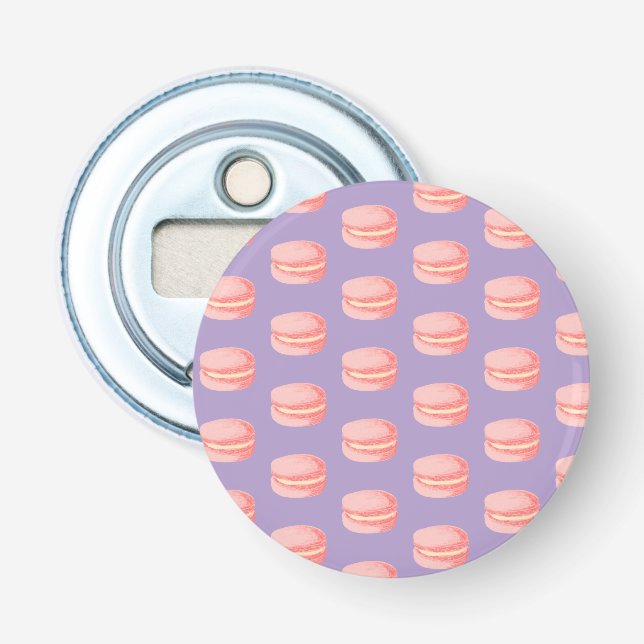 Rosa Macarons Flasköppnare (Framsidan)