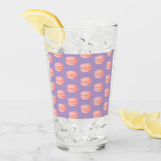 Rosa Macarons Glaskopp (Framsida Ice)