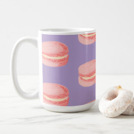 Rosa Macarons Kaffemugg