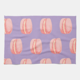 Rosa Macarons Kökshandduk