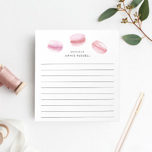 Rosa Macarons   Längd Personlig Anteckningsblock