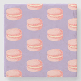 Rosa Macarons Stenunderlägg