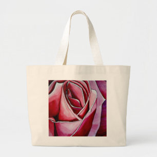 Rosa Macro abstrakt original ro art Jumbo Tygkasse