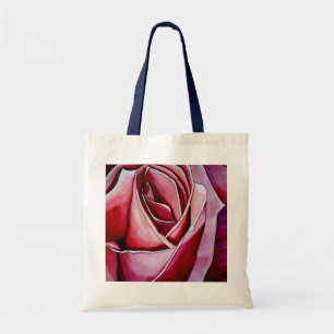 Rosa Macro abstrakt original ro art Tygkasse