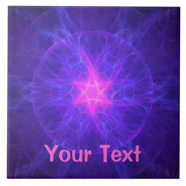 Rosa Magen David Kakelplatta (Framsidan)