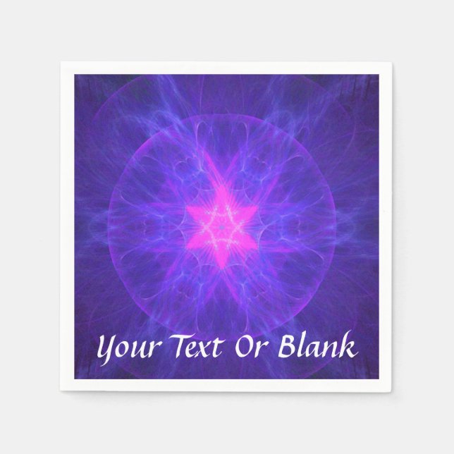 Rosa Magen David Pappersservett (Framsidan)