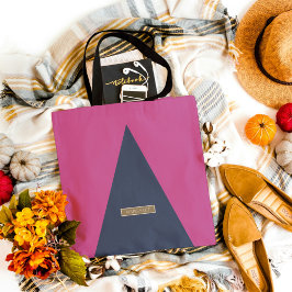 Rosa Magenda Blue Classic Modern Minimal till säck Tygkasse