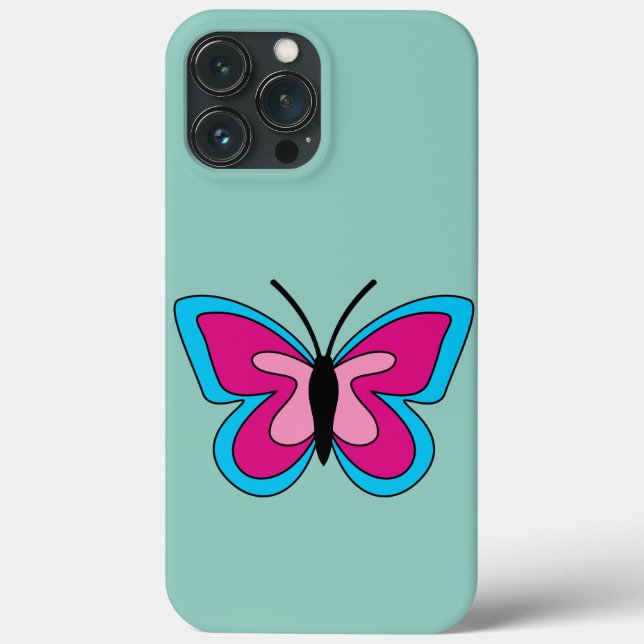 Rosa Magenta Blue Butterfly (Baksida)