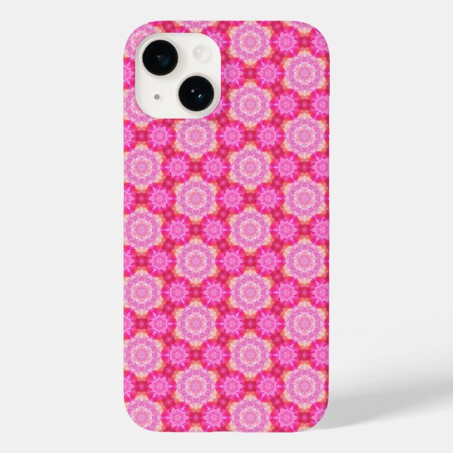 Rosa Magenta Mandala Mobilskal | Boho Kalejdoskop (Baksida)