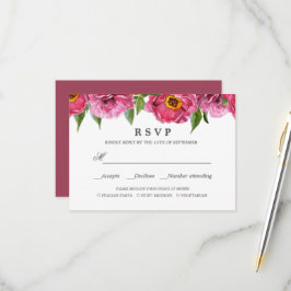 Rosa Magenta Peonies BRÖLLOP OSA MEAL VALY