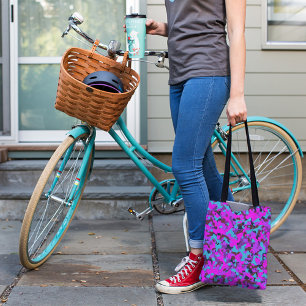 Rosa magenta turkos Camouflage Camo Mönster Tygkasse