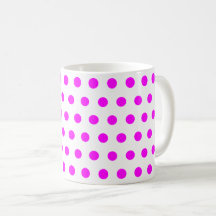Rosa Magenta vit polka dots