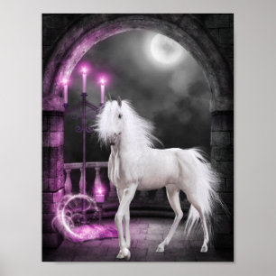 Rosa Magic Unicorn Poster