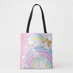 Rosa Magical Unicorns Tygkasse