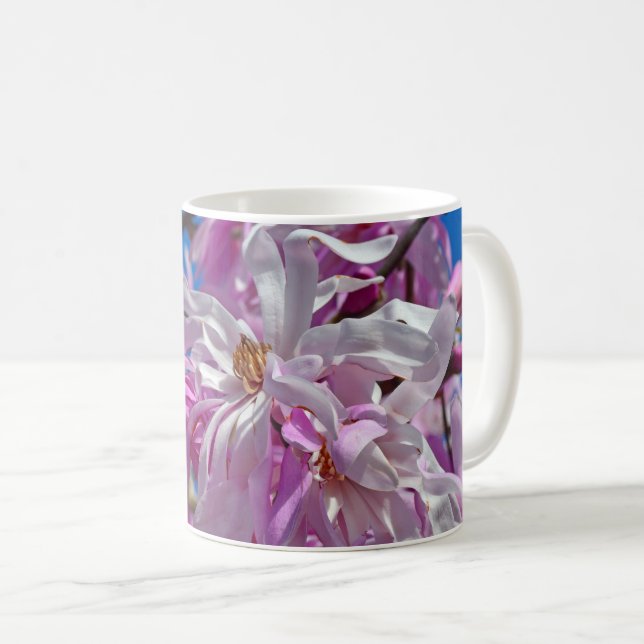 Rosa magnolia-blommor kaffemugg (Framsida höger)