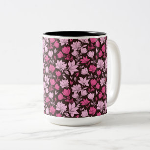 Rosa Magnolia-brickor Två-Tonad Mugg