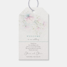 Rosa Magnolia Bröllop Välkommen