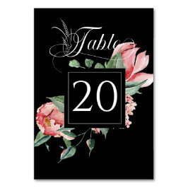 Rosa Magnolia , bröllopsmottagning Bordsnummer