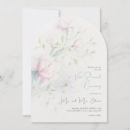 Rosa Magnolia Löfteförnyelse Inbjudningar