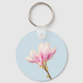 Rosa Magnolia Nyckelring