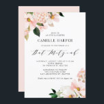 Rosa Magnolia och Hydrangea Bat mitzvah Inbjudningar<br><div class="desc">Inbjudan familj och vänner med det här anpassadet blommigtar bat mitzvah inbjudan. Den har  rosa magnolias och vattendrag med faux ro guld foil accents. Anpassa genom att lägga till information om namn,  datum,  tid,  plats och andra händelser. Denna inbjudan till blommigt är perfekt för mitzvahs från vår och trädgårdsmat.</div>