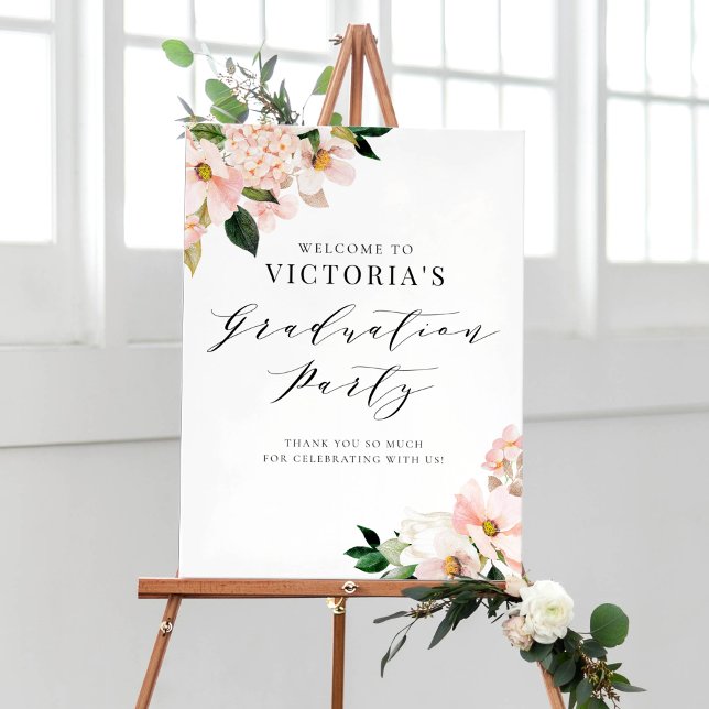 Rosa Magnolia och Hydrangea Studenten Välkommen Poster (Skapare uppladdad)