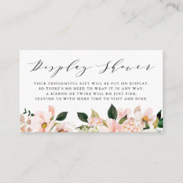  Rosa Magnolia och Hydrangea Visning Shower Tilläggskort