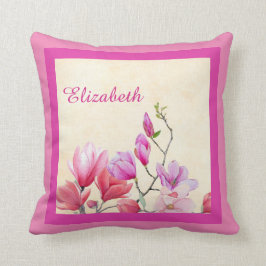 Rosa Magnolia Scatter Cushion Dekorativ kudde