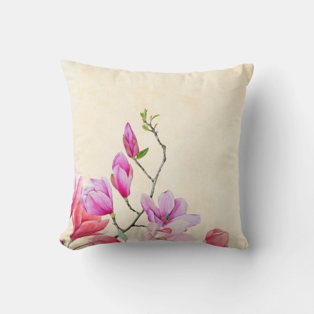 Rosa Magnolia Scatter Cushion Kudde (Framsida)