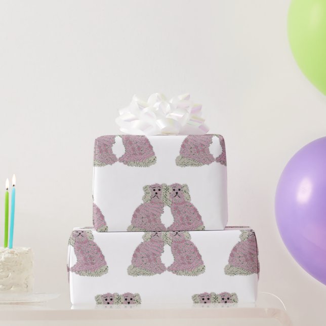 Rosa Magnolia Stafford Hundar Ro Art Skriv ut Presentpapper (Festgåvor)