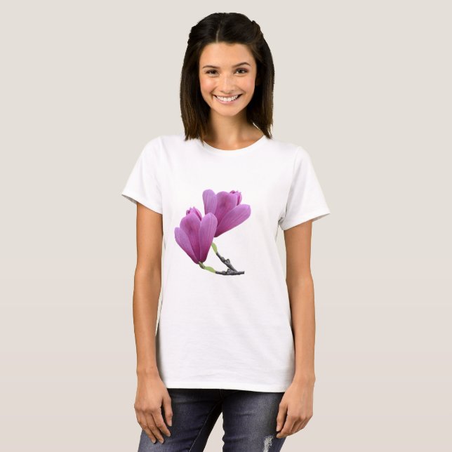 Rosa Magnolia T Shirt (Hel framsida)