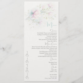 Rosa Magnolia Wedding Menu Meny