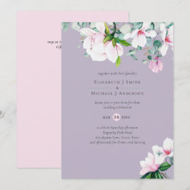 Rosa Magnolias Sage Eucalyptus Lavender Bröllop