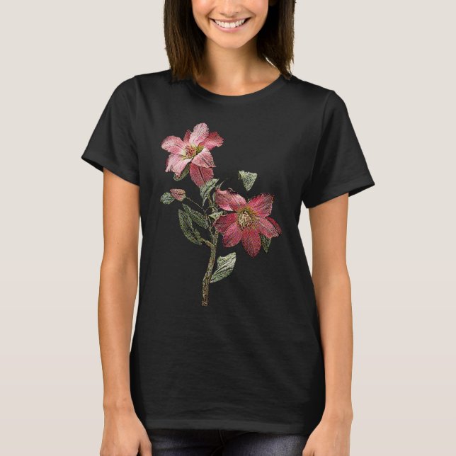 Rosa Magnolias T Shirt (Framsida)