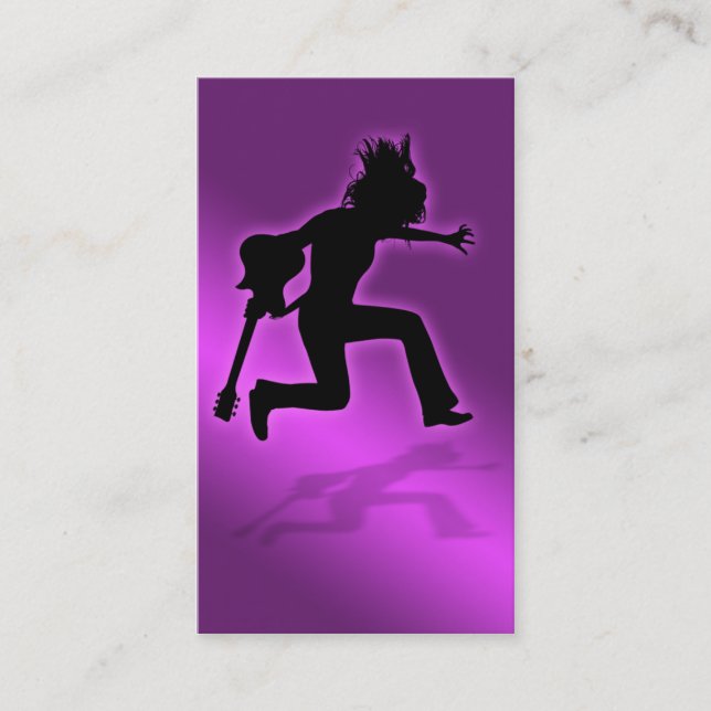 Rosa majestätiskt - visitkort (Framsida)