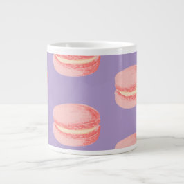 Rosa makaroner jumbo mugg