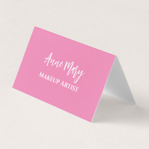 Rosa Makeup Artist Beauty Hair Salon Anpassningsba Visitkort