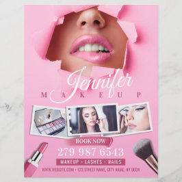 Rosa Makeup Artist/Beauty Salon Reklamblad