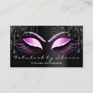 Rosa Makeup Eyelash Black Drives, Professionell Visitkort